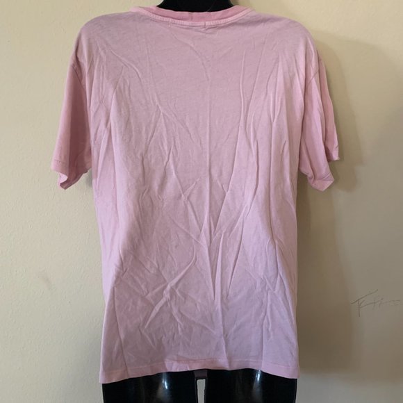 Daydreamer Pink Rolling Stones Tie Dye Tongue Oversized Short Sleeve Shirt - Picture 9 of 13